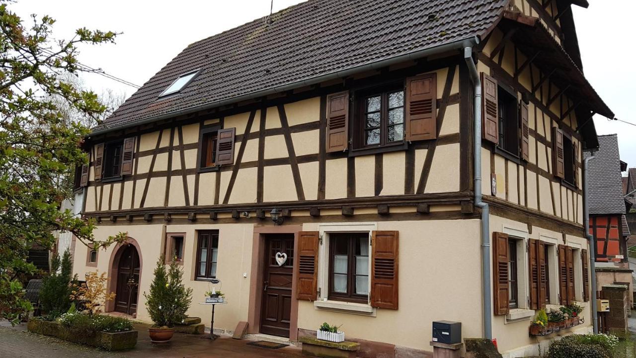 Gite Au Petit Ruisseau-Etage Et Combles-Maison Alsacienne 4 Personnes 4 Nuitees Minimum Langensoultzbach Buitenkant foto