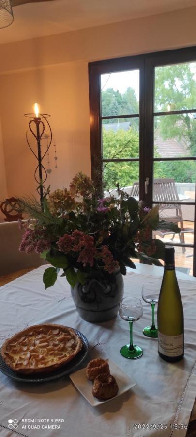 Gite Au Petit Ruisseau-Etage Et Combles-Maison Alsacienne 4 Personnes 4 Nuitees Minimum Langensoultzbach Buitenkant foto
