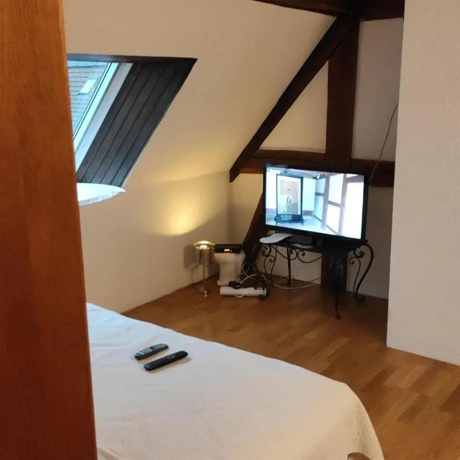 Gite Au Petit Ruisseau-Etage Et Combles-Maison Alsacienne 4 Personnes 4 Nuitees Minimum Langensoultzbach Buitenkant foto