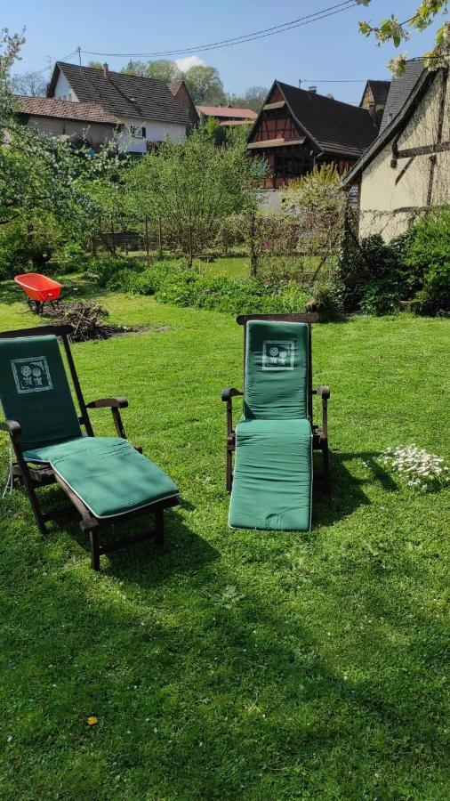 Gite Au Petit Ruisseau-Etage Et Combles-Maison Alsacienne 4 Personnes 4 Nuitees Minimum Langensoultzbach Buitenkant foto