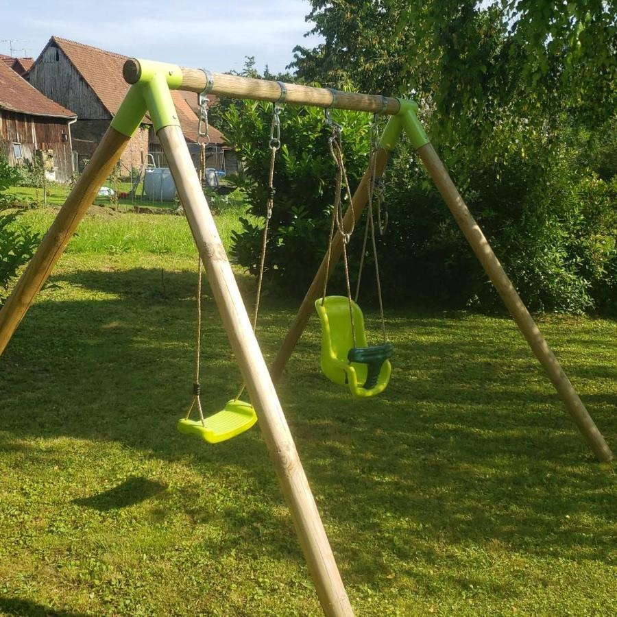 Gite Au Petit Ruisseau-Etage Et Combles-Maison Alsacienne 4 Personnes 4 Nuitees Minimum Langensoultzbach Buitenkant foto