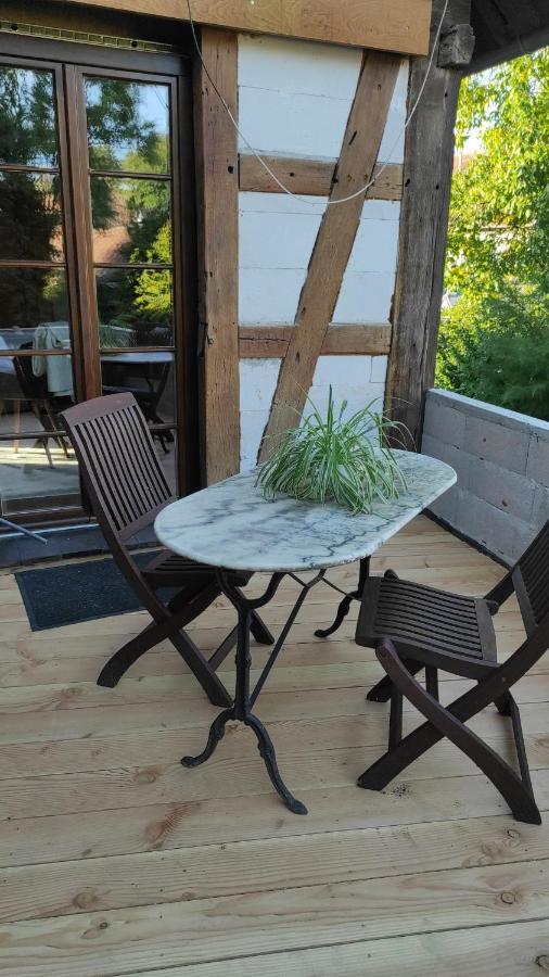 Gite Au Petit Ruisseau-Etage Et Combles-Maison Alsacienne 4 Personnes 4 Nuitees Minimum Langensoultzbach Buitenkant foto
